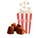 Kakaotrøfler - Popcorn 